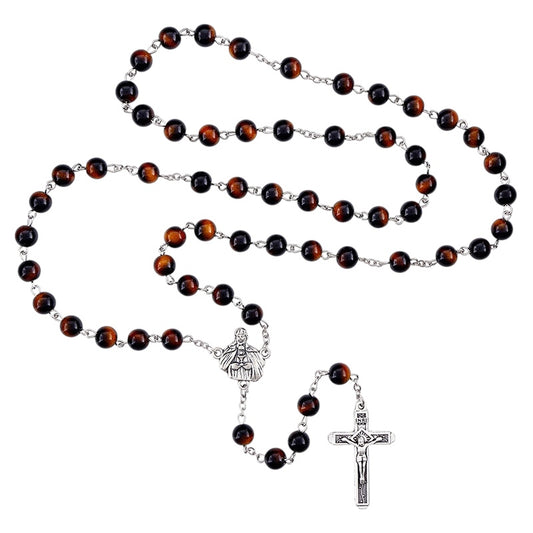 St. Francis/St. Clare Marble Bead Rosary