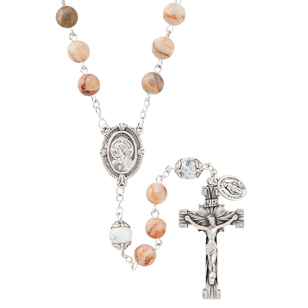 Living Stone Collection Orange Rosary