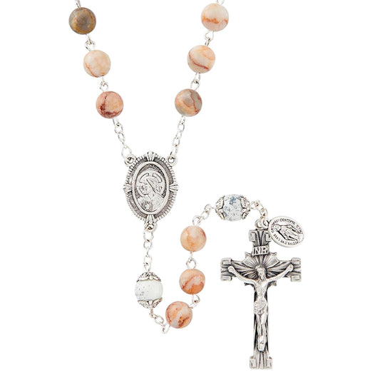 Living Stone Collection Orange Rosary