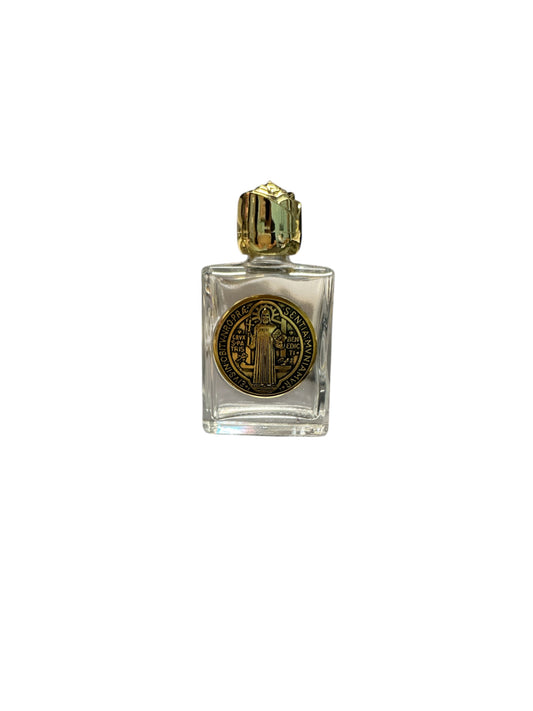 GLASS BOTTLE OF HOLY WATER FROM THE ST.BENEDICT