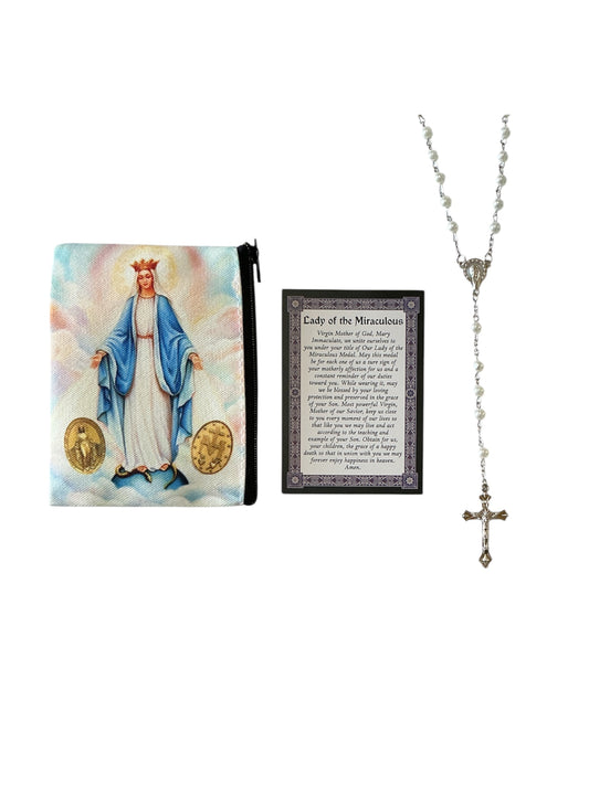 LADY OF THE MIRACULOUS ROSARY KIT