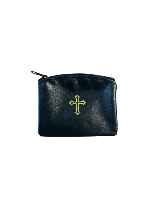 BLACK ROSARY BAG