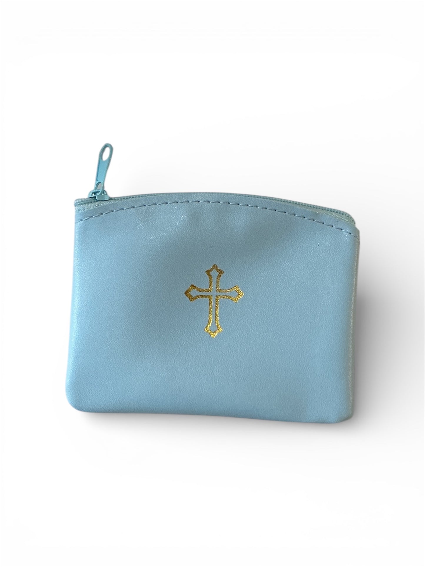 BLUE ROSARY BAG