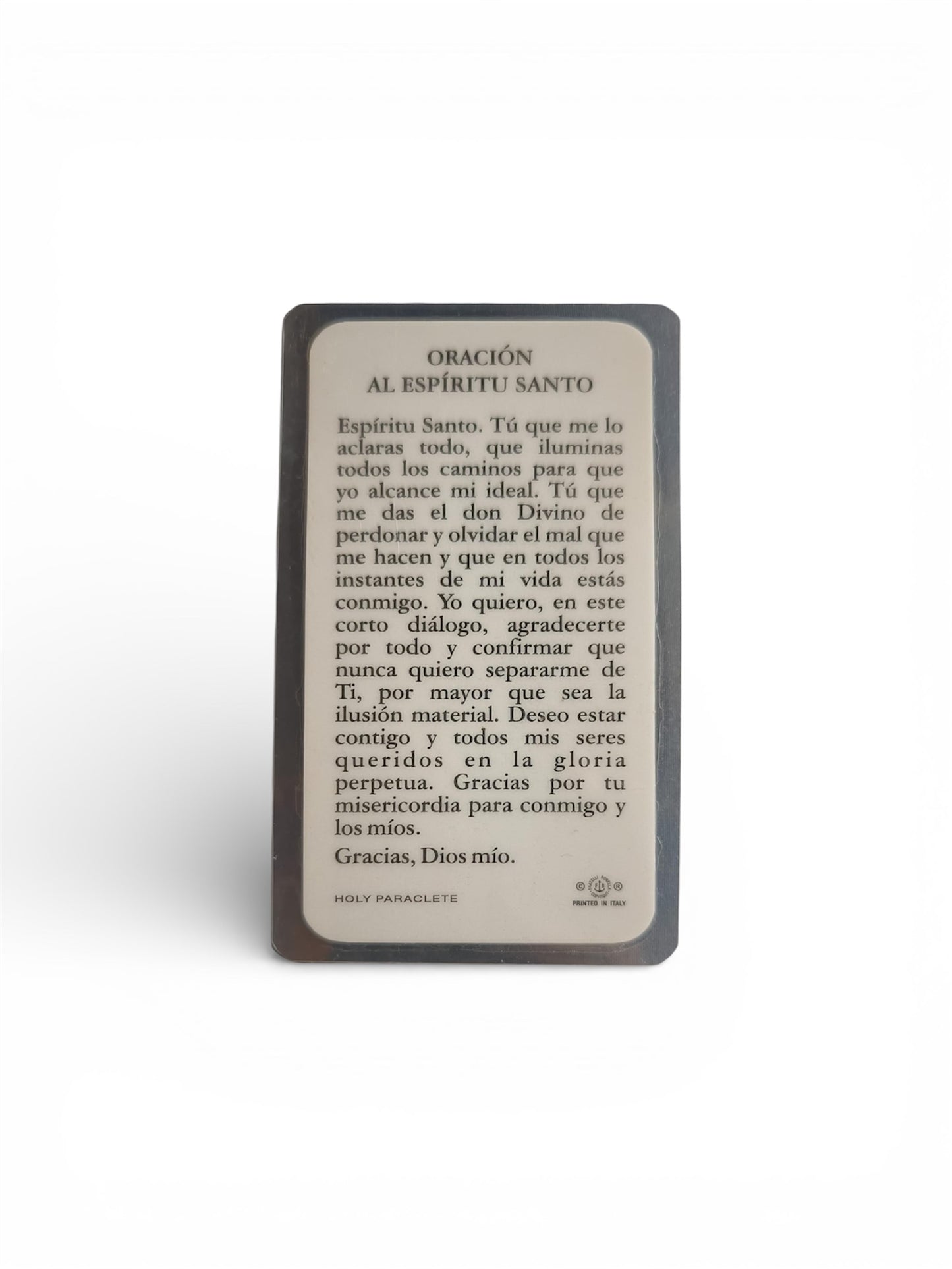 Oración al Espíritu Santo
