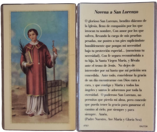 ORACIÓN A SAN LORENZO