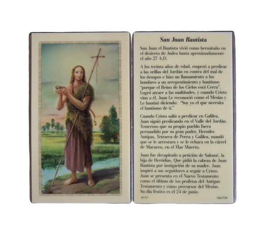 ORACION A SAN JUAN BAUTISTA