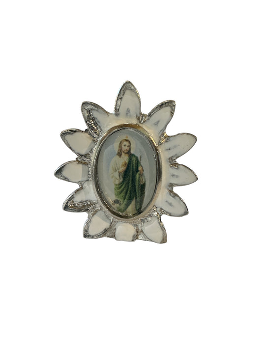 Metal Stand St. Jude Figurine Min