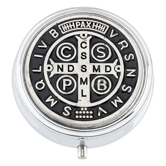 St. Benedict Metal Rosary Case