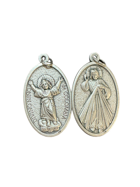 Medalla Divina Misericordia-Divino Niño
