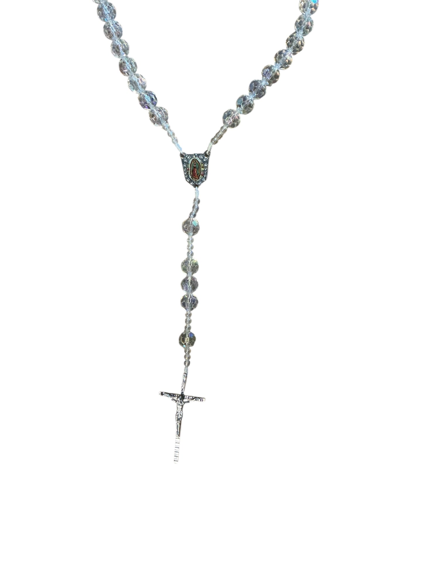 ROSARIO DE CRISTAL DE LA VIRGEN DE GUADALUPE