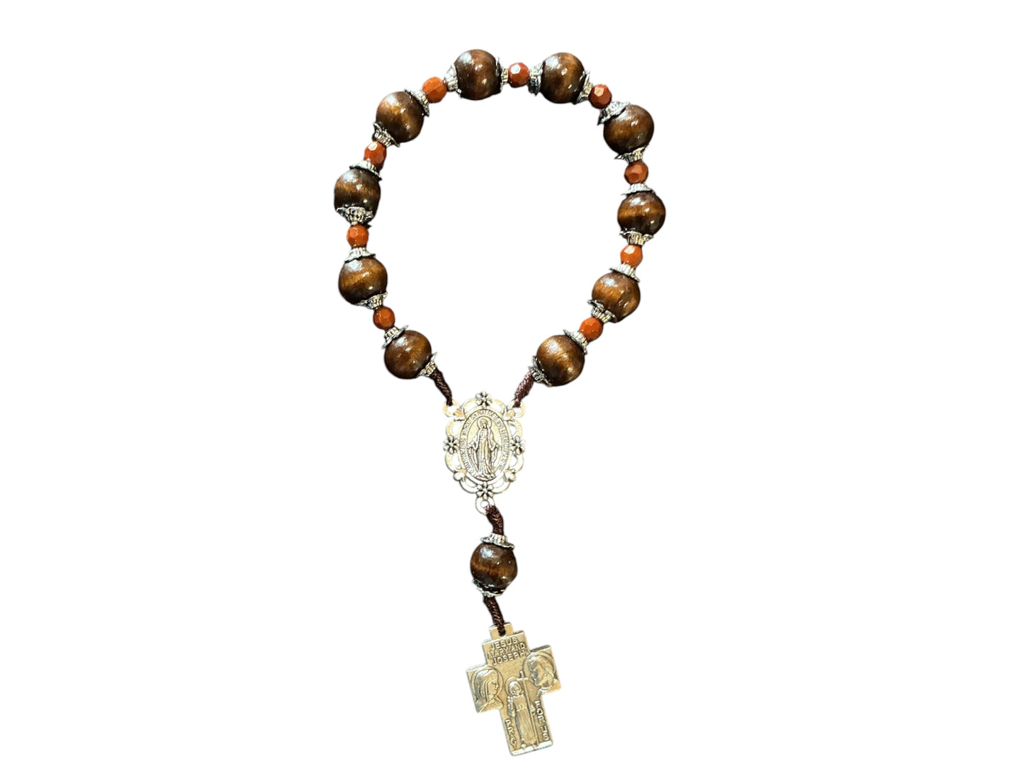 Miraculous Wood One Decade Rosary