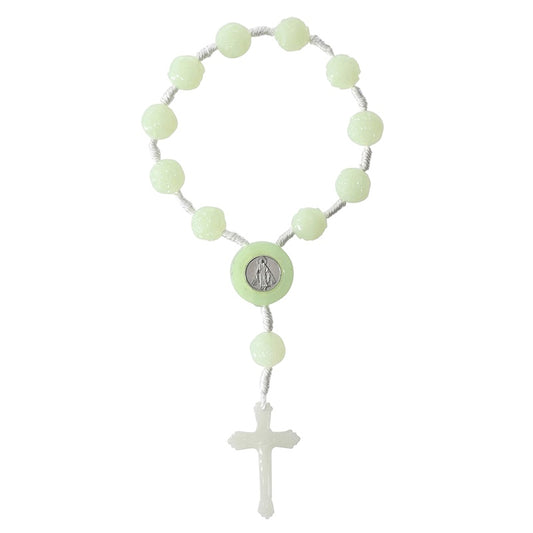 Miraculous Rose-Bead Luminous Door Knob Rosary