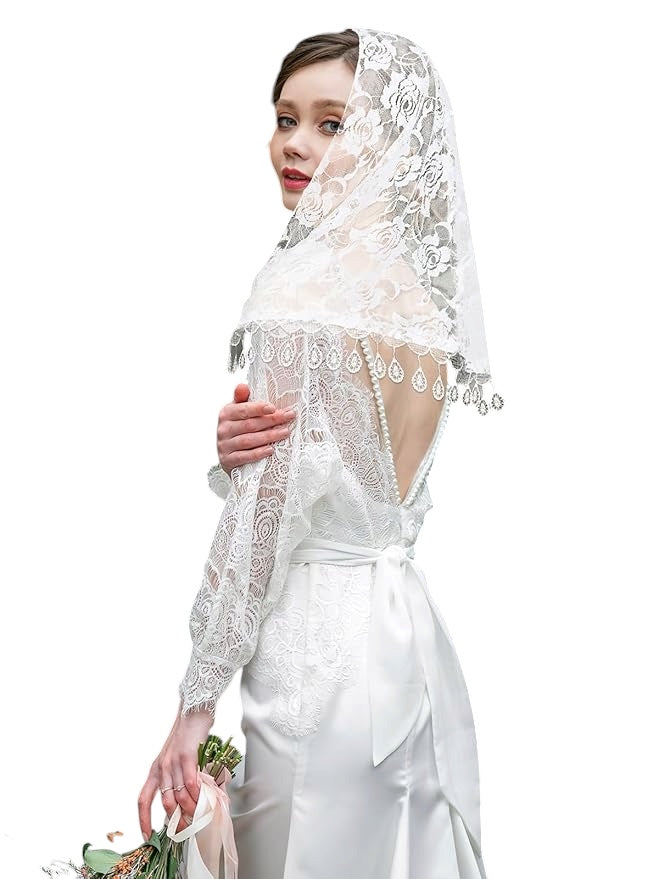 White Little Chapel Veil