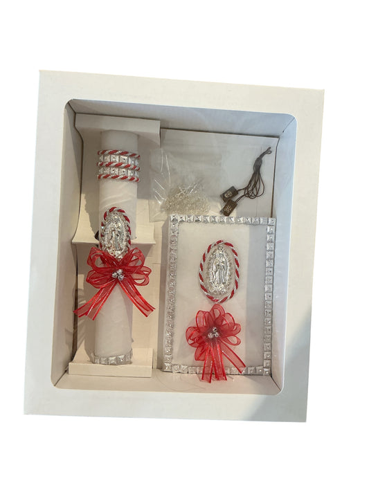 CONFIRMATION GIFT SET SILVER VIRGEN GUADALUPE