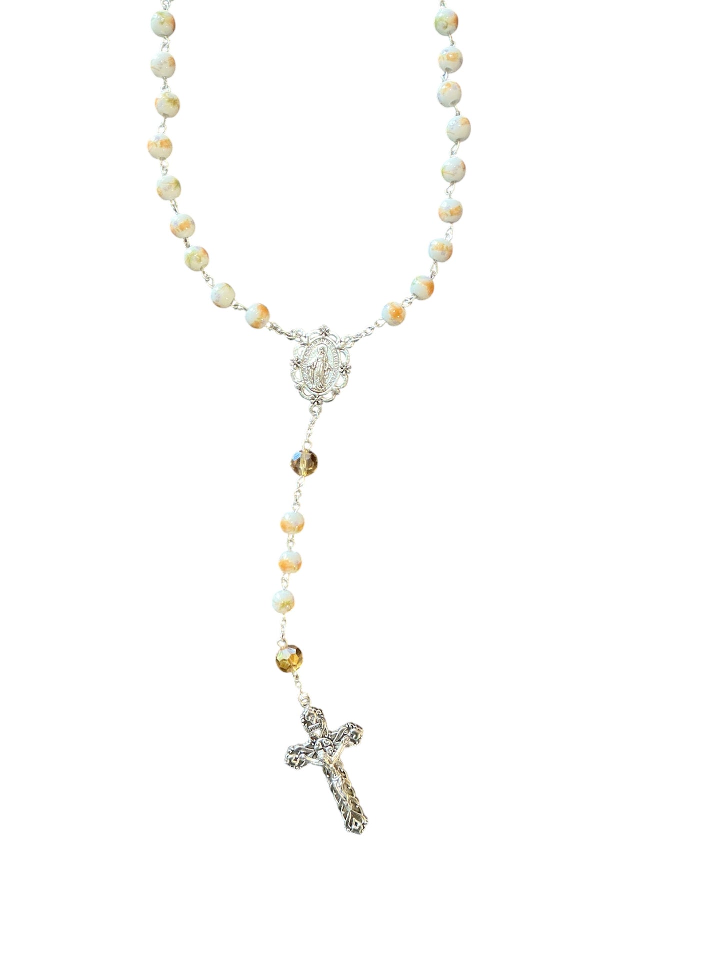 Fiori Divini Collection Ruby Rosary