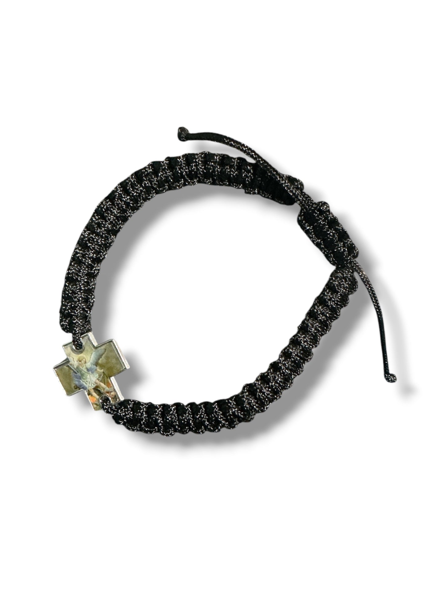 St.Michael Cross Cord Bracelet