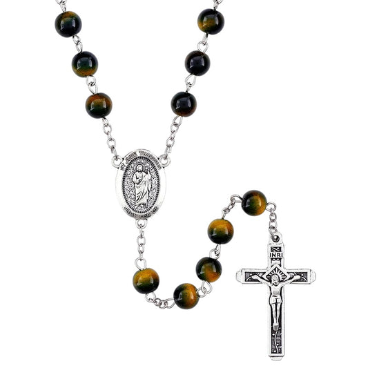 St. Jude Marble Bead Rosary