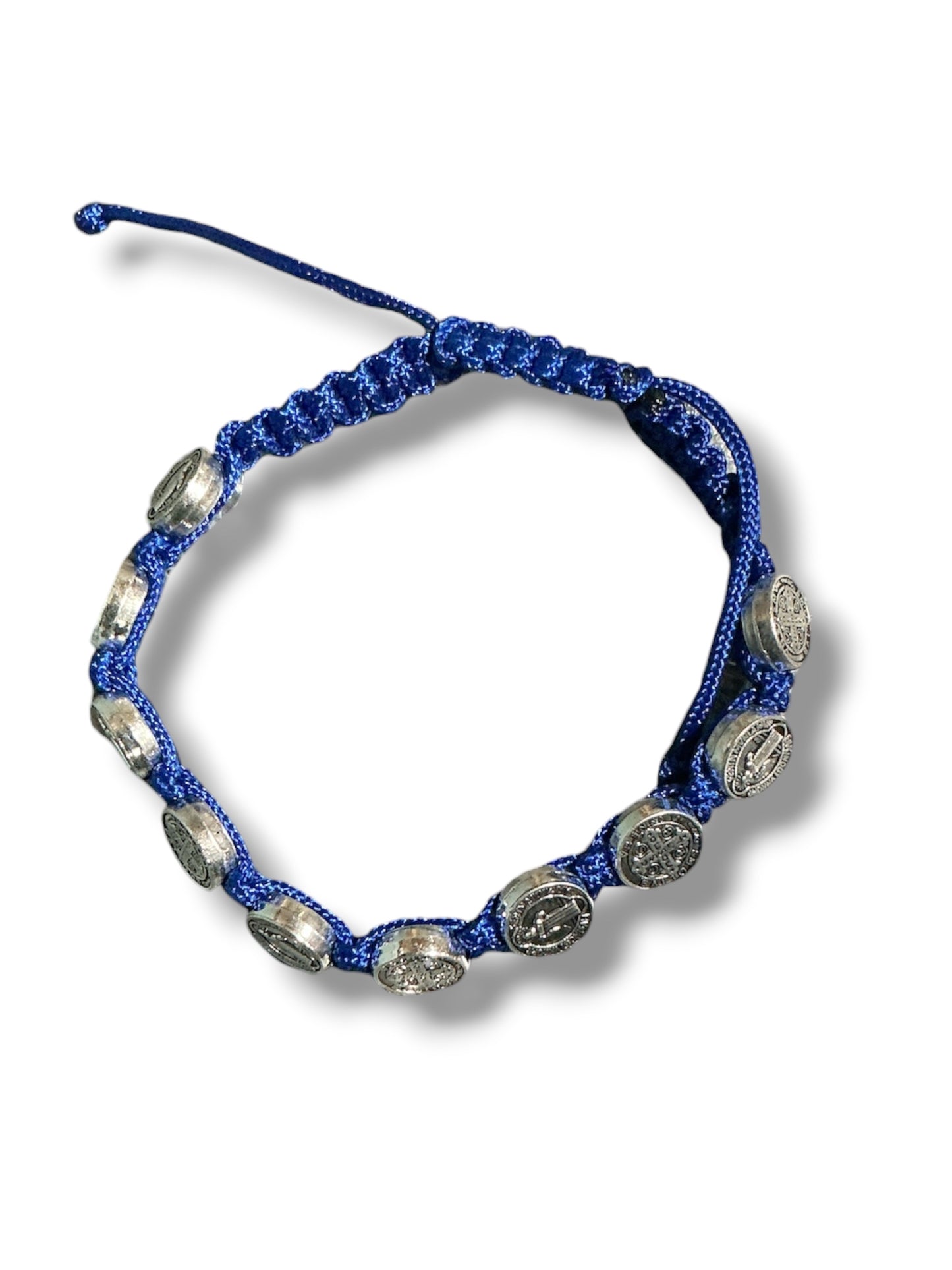 Pulsera de Hilo Azul de San Benito