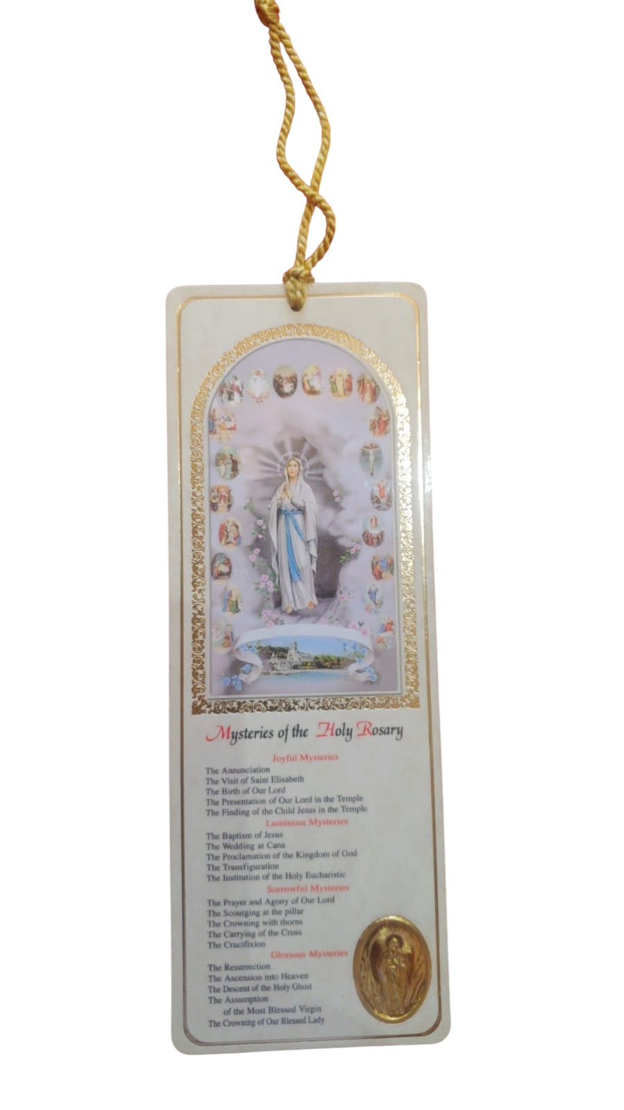 BOOKMARK MYSTERIES OF THE HOLY ROSARY