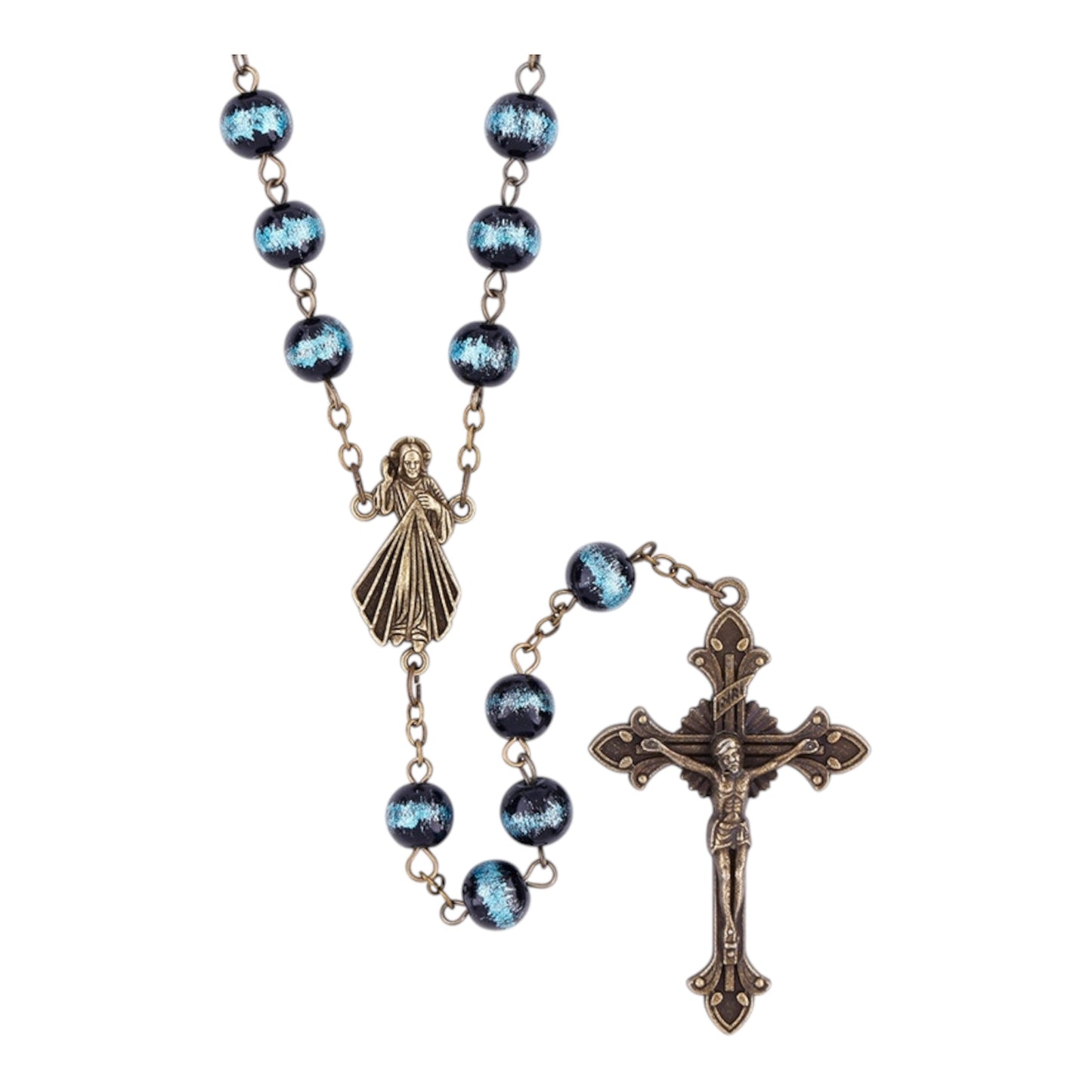 Bronze Finish Divine Mercy Rosary