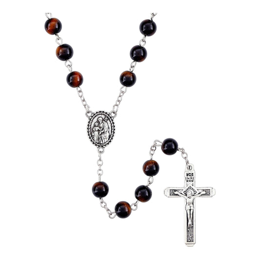 St. Joseph Marble Bead Rosary