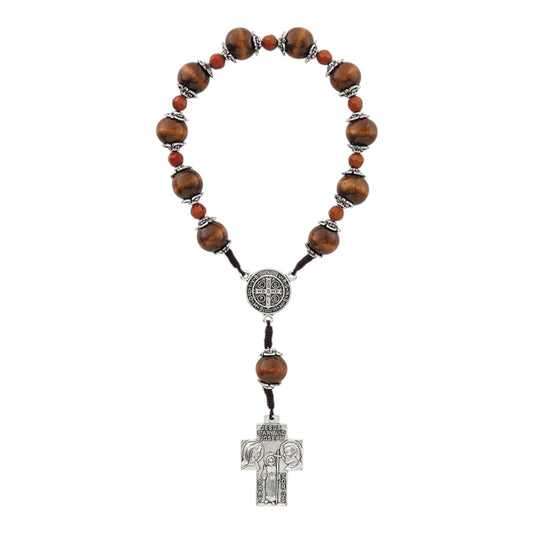 St. Benedict Wood One Decade Rosary