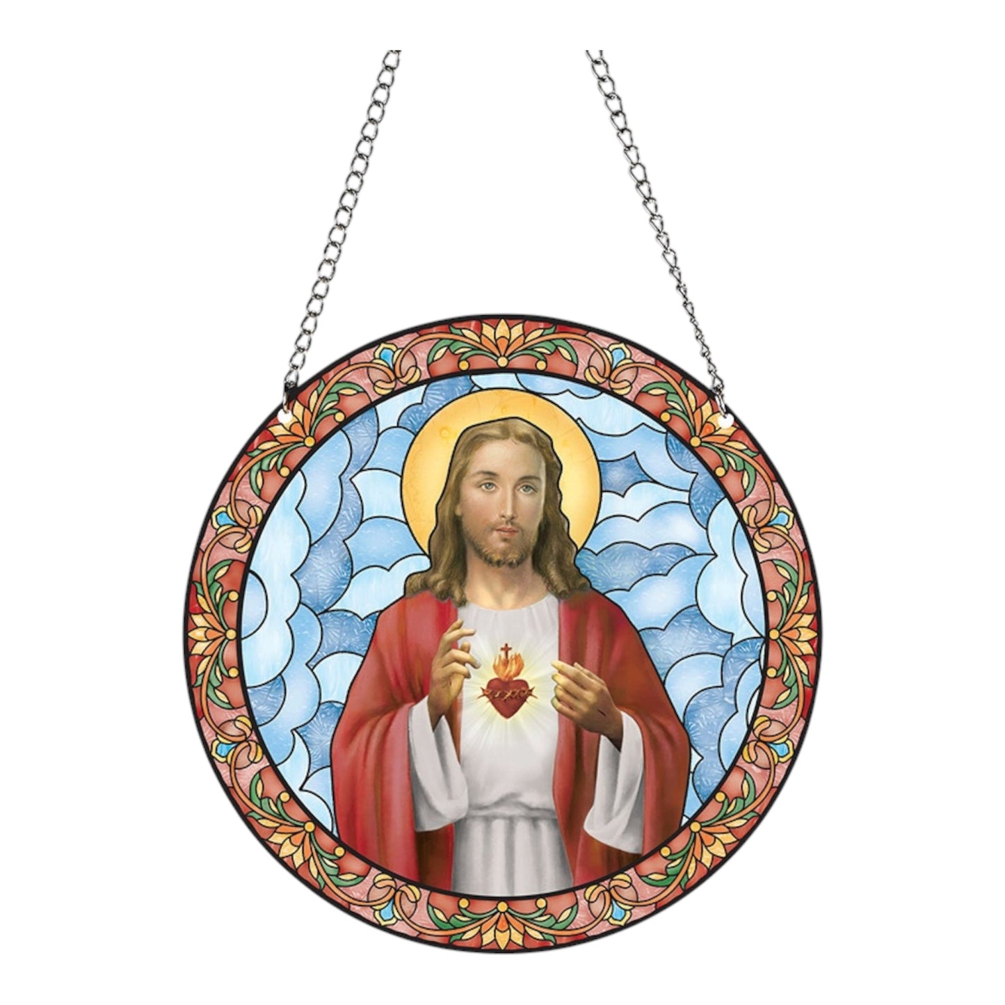 Sacred Heart Hanging Suncatcher