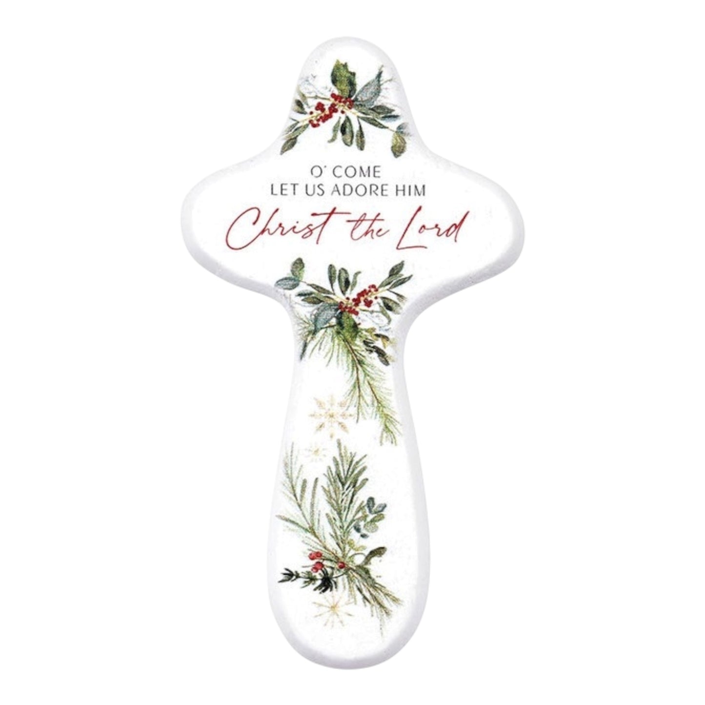 Handheld Cross - O Come Let Us Adore Him