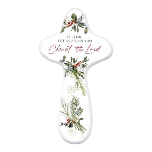 Handheld Cross - O Come Let Us Adore Him