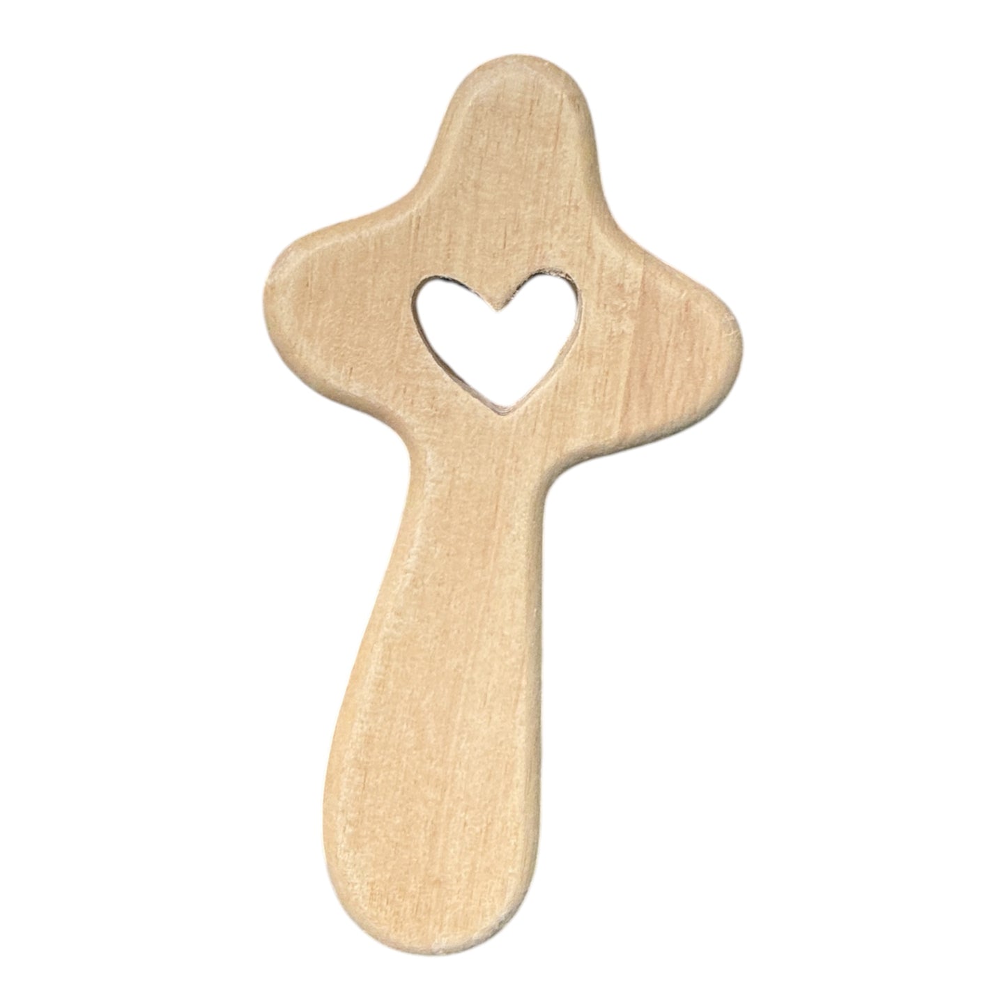 Cutout Handheld Cross - Heart