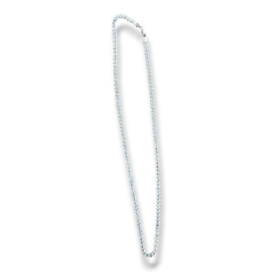 CADENA DE PLATA ESTILO CUBANA 24”