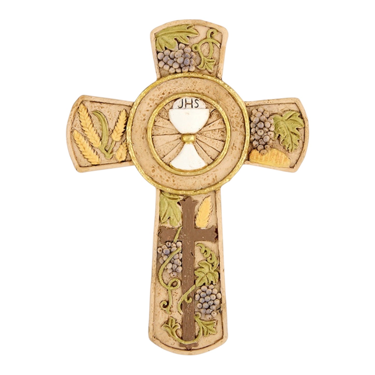 First Communion Vines Wall Cross