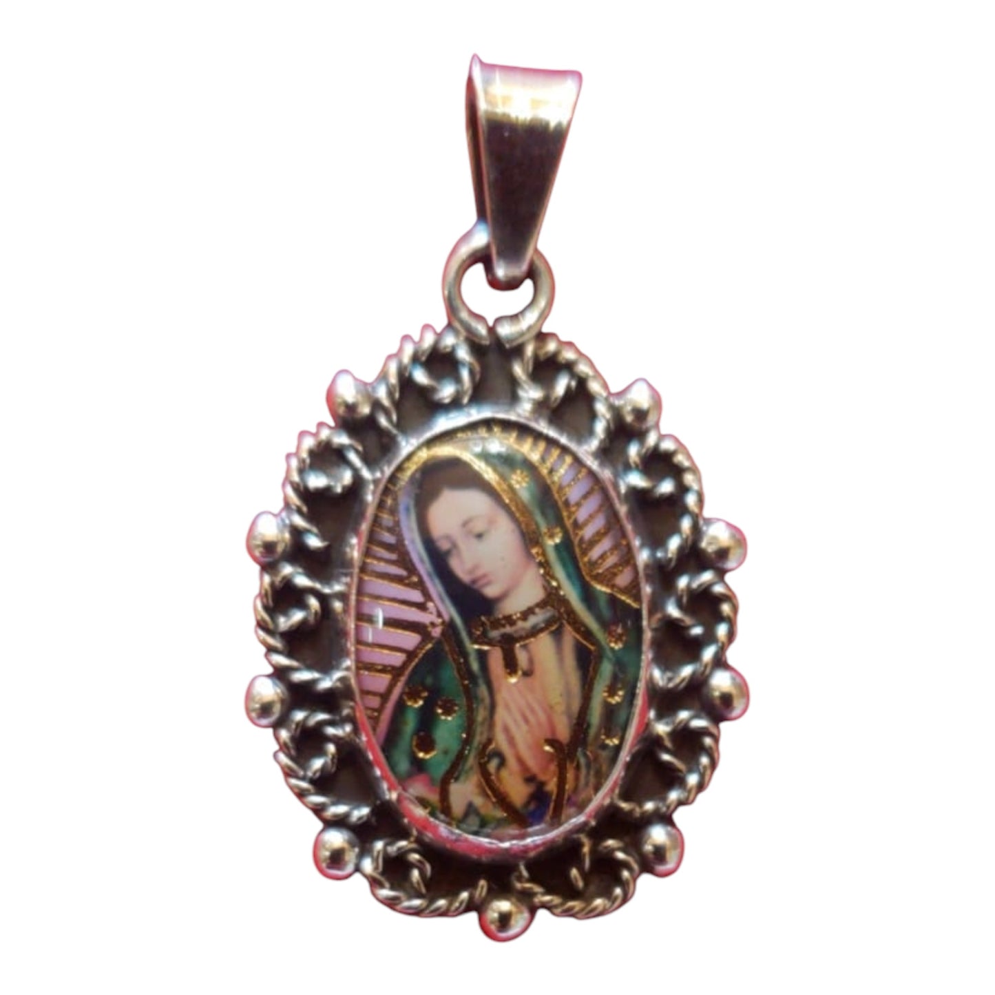 MEDALLA DE PLATA VIRGEN DE GUADALUPE