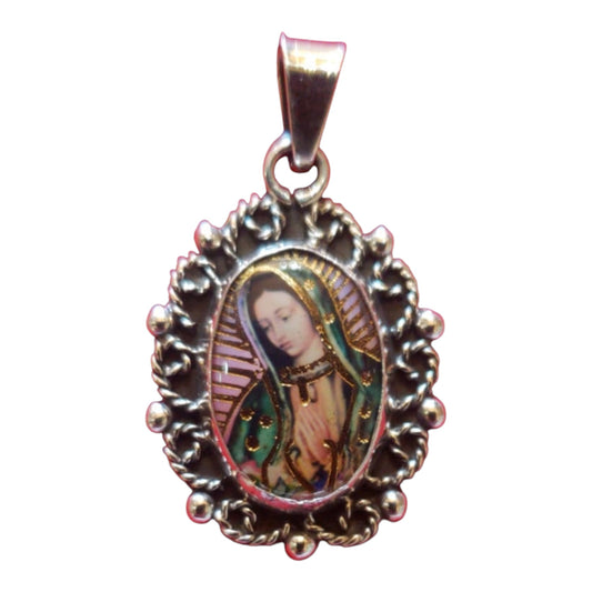 MEDALLA DE PLATA VIRGEN DE GUADALUPE