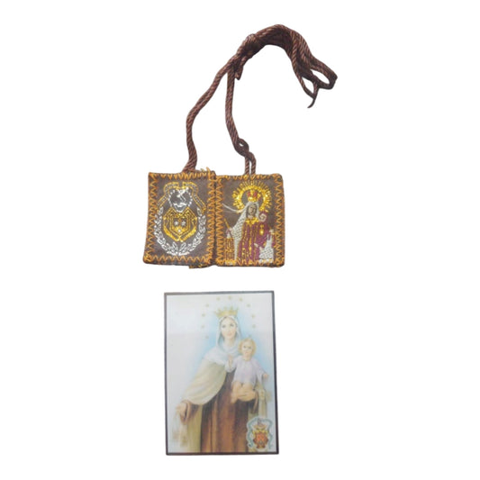 Escapulario de Tela Virgen del Carmen  2