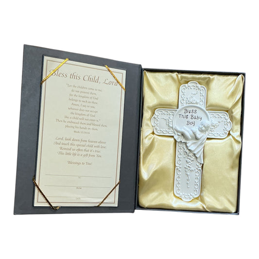 Tomaso Baby Boy Boxed Cross