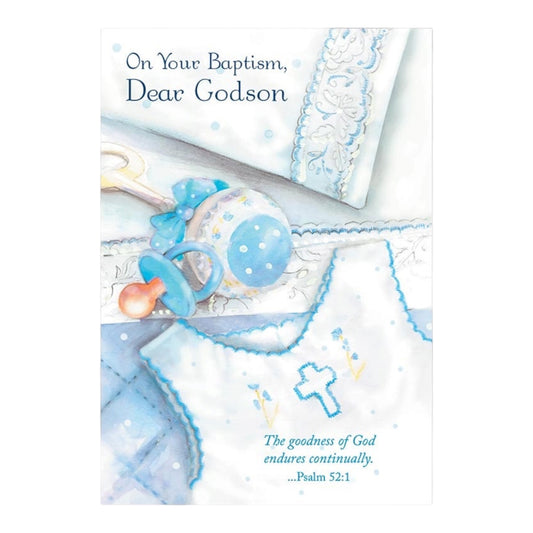 On Your Baptism Dear Godson Godson Baptism Card