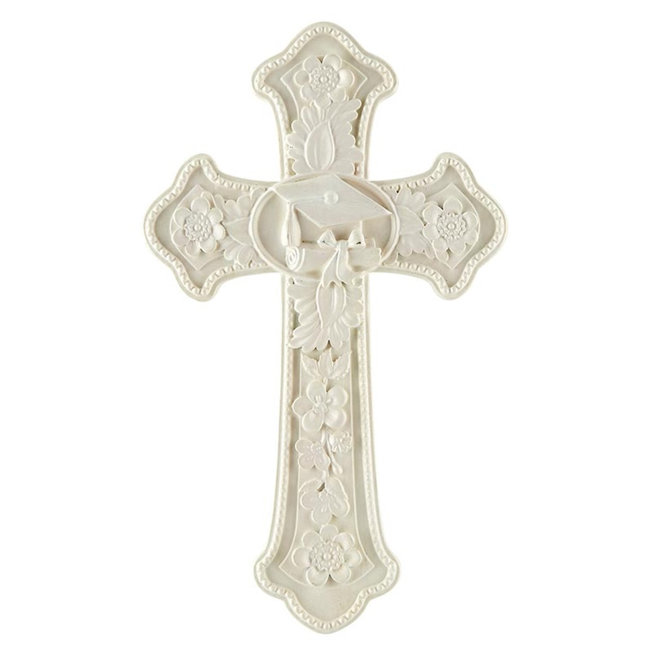 White Tomaso Graduation Boxed Cross