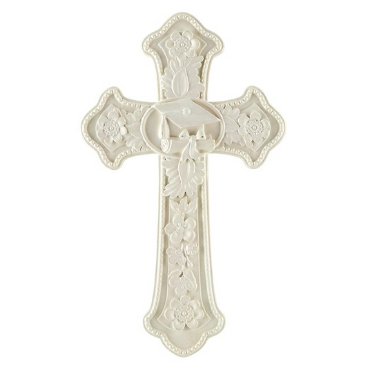 White Tomaso Graduation Boxed Cross