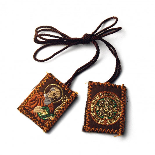 SCAPULAR ST BENEDICT & CROSS