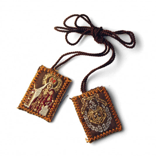 SCAPULAR OL CARMEL WOOL BROWN CLOTH