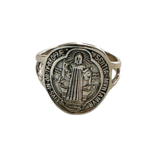 Anillo de Plata San Benito #8