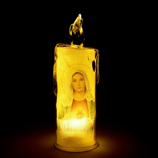 Immaculate Heart Flameless Candle
