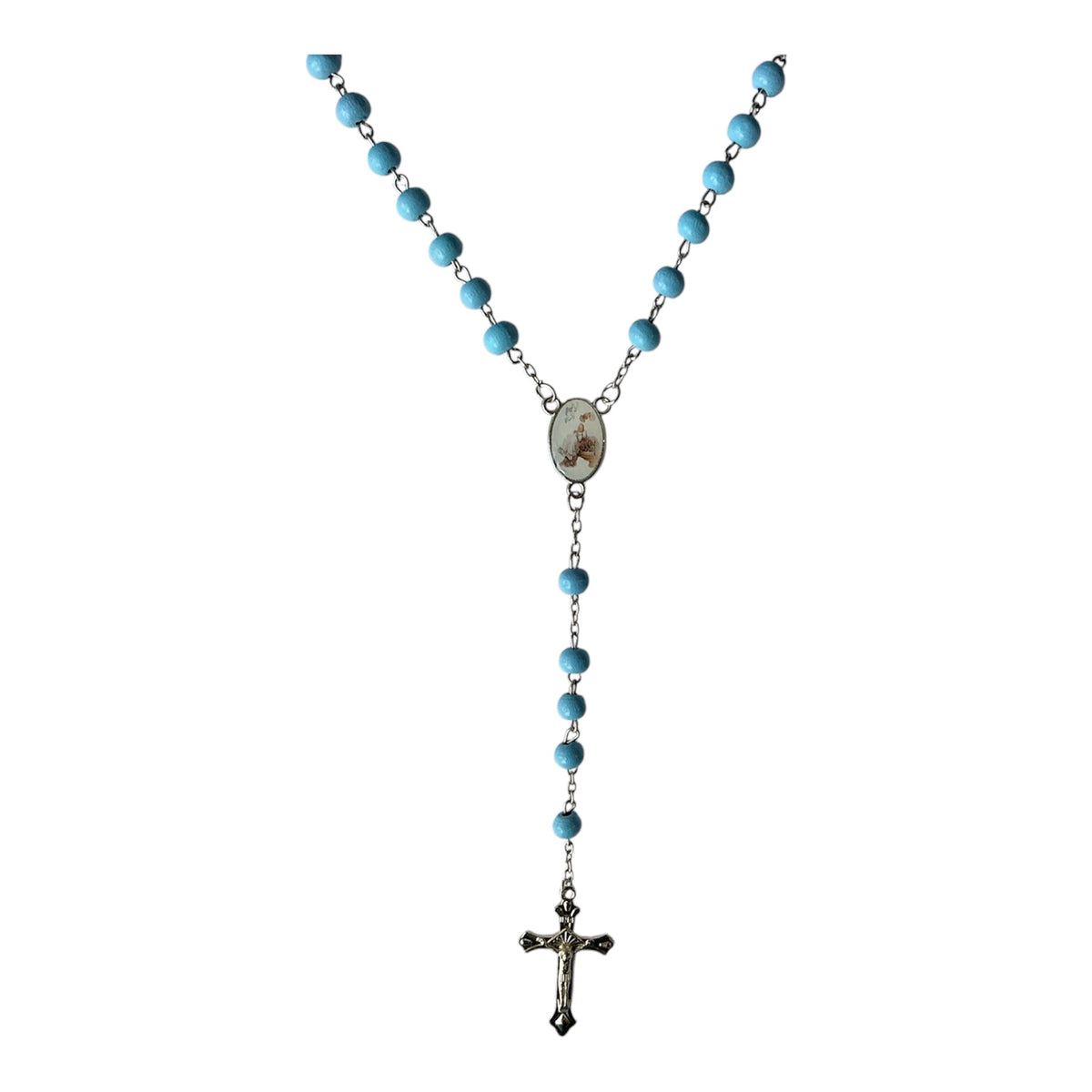 Rosario de Madera para Bautizo